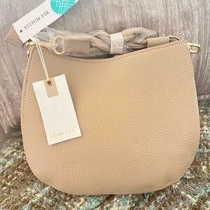 Moda Luxe Tan Crossbody Bag